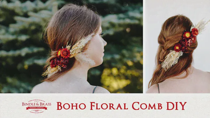 Boho Floral Comb DIY