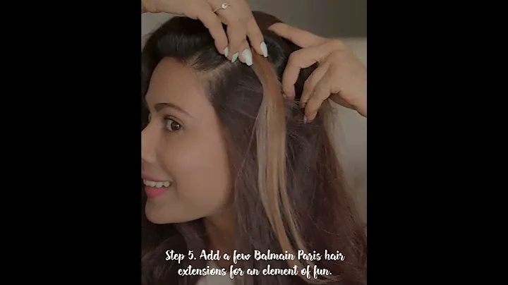 Easy hair make over at home with Balmain Paris hair care.