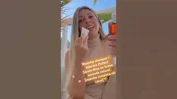 SHAMPOO + MÁSCARA MISE EN SCÈNE PERFECT SERUM secando natural🧡😱 #resenha #mariamaral
