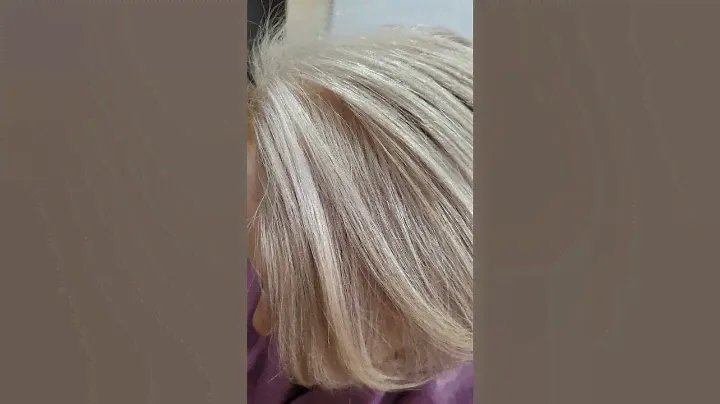 Окрашивание седины. Эстель.9/3+9/17+10/76. На 6%. #hair #haircoloring