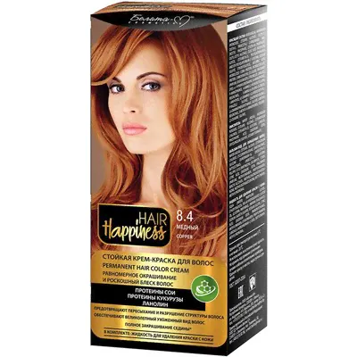 Белита-М Hair Happiness HAIR Happiness краска для волос тон № 8.4 Медный