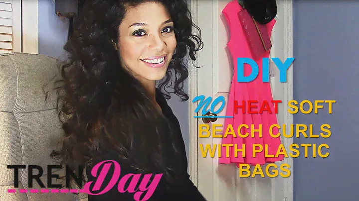 CURLING HAIR WITH PLASTIC BAGS - Easy no heat method.
