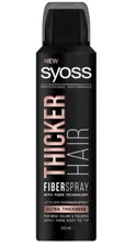 Syoss Fiber-спрей для укладки волос Thicker Hair, сверх-густота, для мега объёма, 150 мл