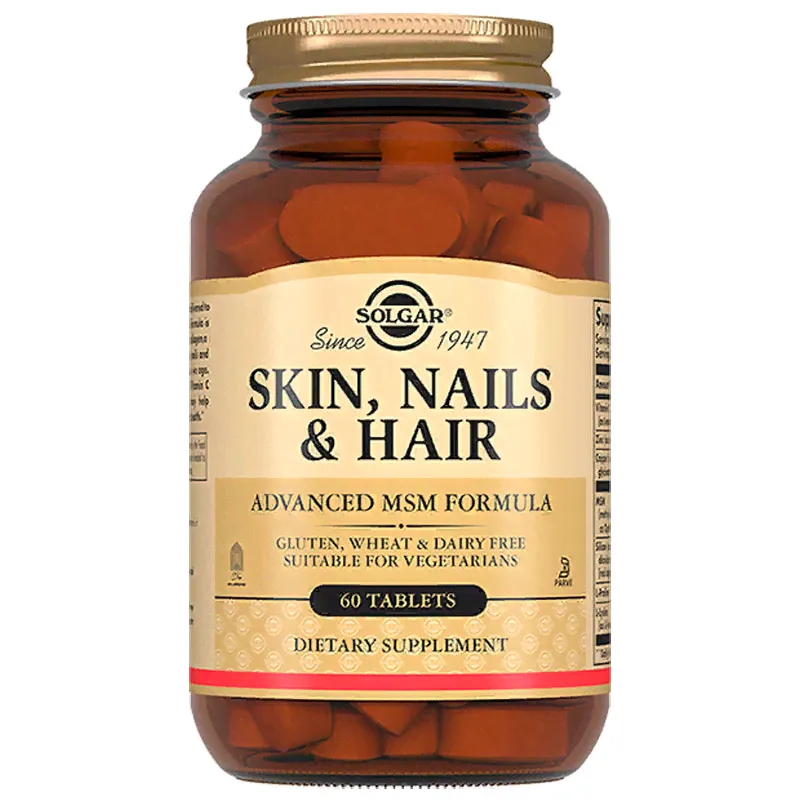 Solgar Skin Nails Hair - Таблетки для кожи, ногтей и волос, 60 шт
