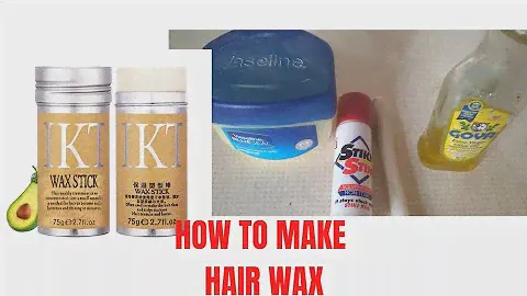 Diy.How to make hair wax at home using candle.