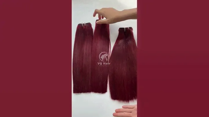 Bone straight hair bundles red color - Wholesale human hair weave