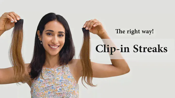 Clip-in Streaks - The Right Way To Use | Coloured Hair Extensions | Human Hair Extensions India