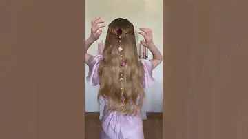 Bohemian Wedding Hairstyle With Flower Garlands (Tutorial) #fashion #grwm #dress #hairstyle