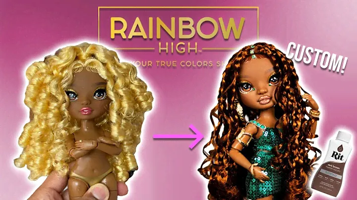 My First Time Dyeing Rainbow High Hair! Rainbow Diva's Meline Restyle