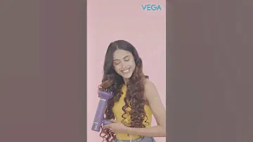 Make your curly hair more voluminous with the Vega Style Pro 1600W Hair Dryer. #Vega #HairDryer