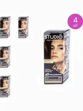 Студио краска для волос professional 4.4 (комплект из 4 шт) Studio Professional Essem Hair