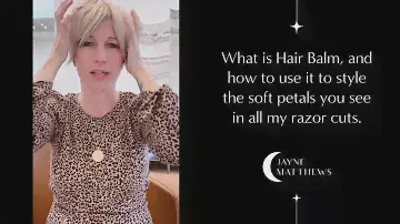 What is Hair Balm, and how to use it to style the soft petals you see in all my razor cuts