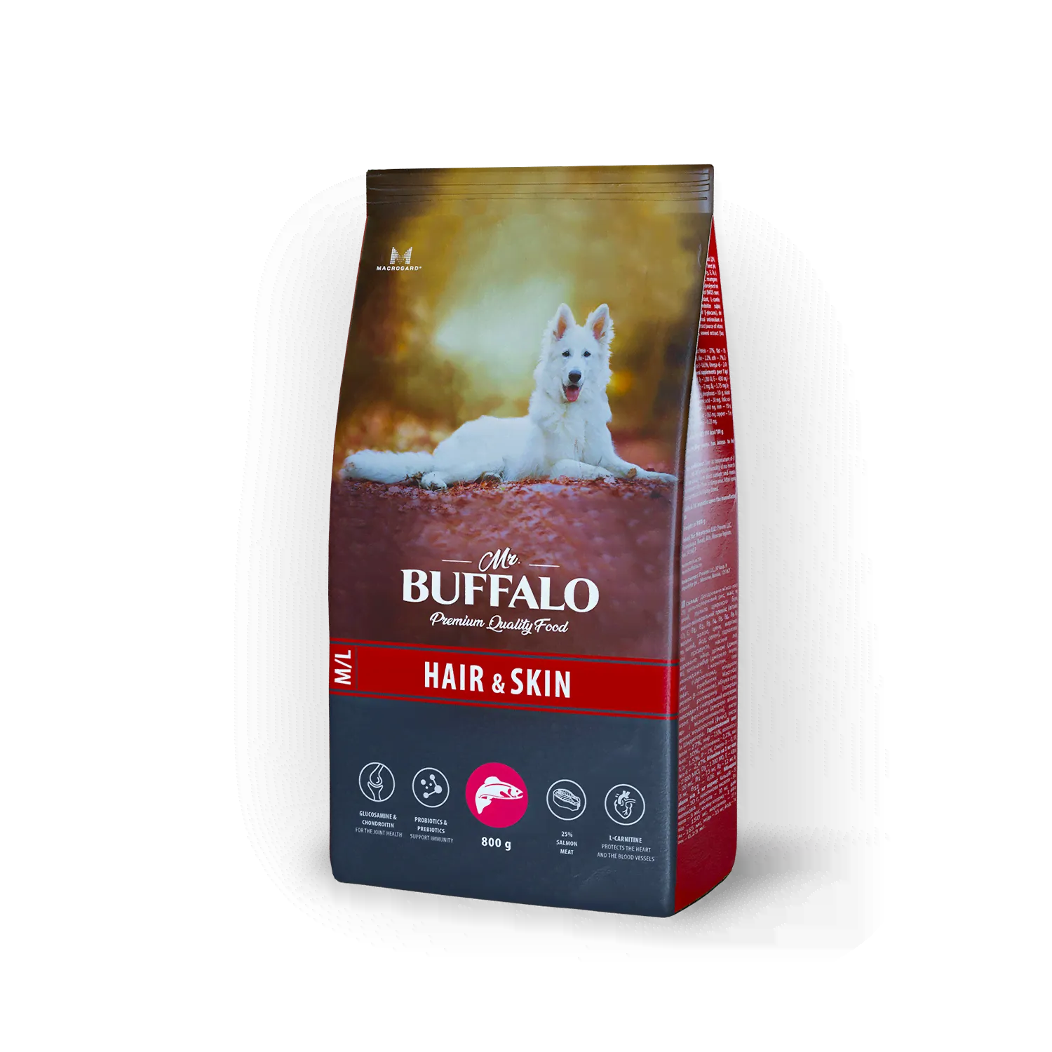 Mr.Buffalo HAIR & SKIN CARE для средних и крупных пород Лосось-0