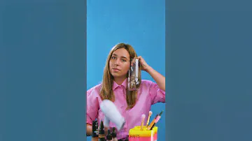 Style your hair with a plastic bottle?? So fun! ✨