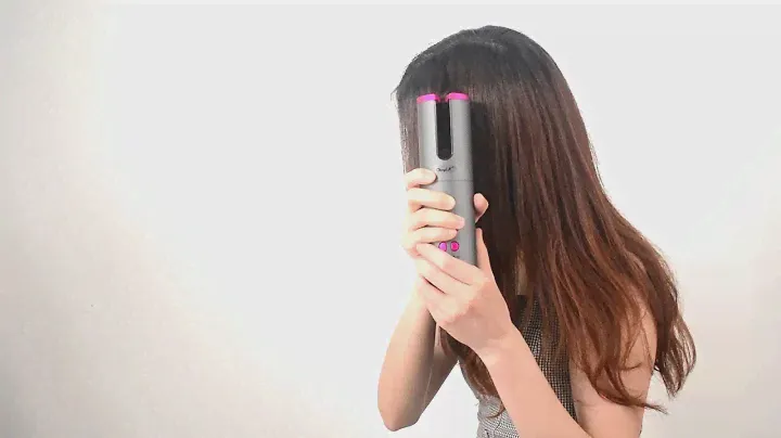 Cordless Auto Rotating Ceramic Hair Curler USB Rechargeable Curling Iron