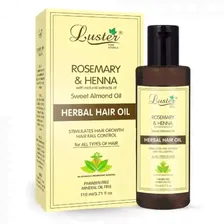 Масло против выпадения волос с розмарином и хной Rosemary & Henna Herbal Hair Oil | Luster 110ml