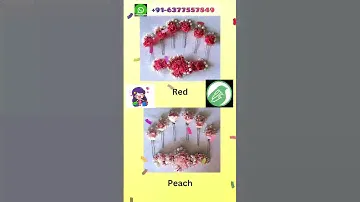 Buy Flower Hair Brooch with Juda Pins || 'HAPPY SHOPPING' || #peaches&pink || #youtubeshort