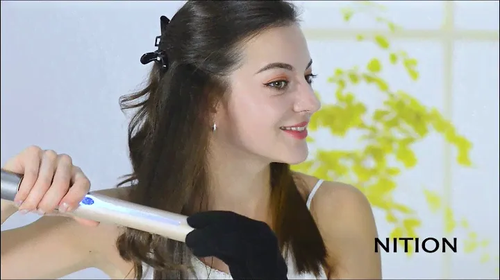 NITION Professional Salon Hair Straightener 2-IN-1 LCD Flat Iron and Curling Iron
