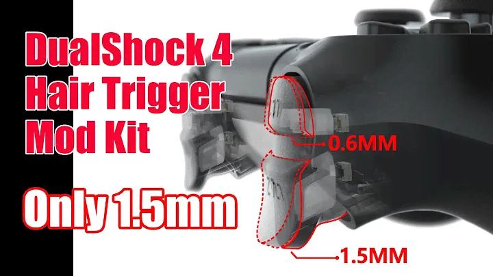 PS4 DualShock4 Controller Clicky Hair Triggert Kit Installation Guide - eXtremeRate