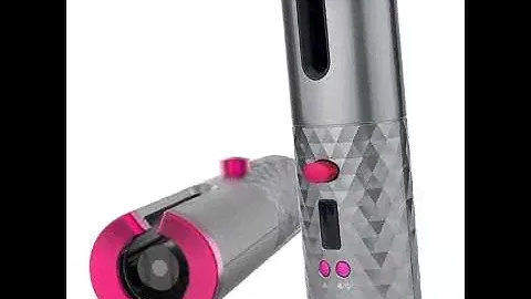 USB Hair Curlers Automatic Curling Iron  LCD Displ