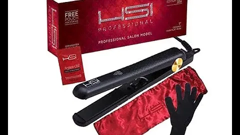HSI Professional Glider Ceramic Tourmaline Ionic Flat Iron Hair Straightener Straightens REVIEW