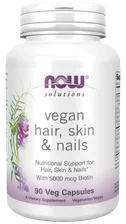 Now Foods Solutions Hair, Skin & Nails (Для здоровья волос, кожи и ногтей) 90 вег. капсул