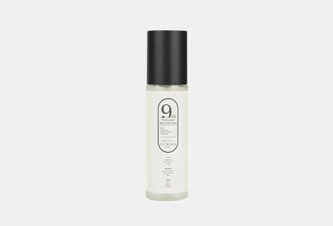 YERMA Парфюмированный спрей для волос и тела Perfumery Body & Hair Spray 9PM 100 мл — купить в Москве