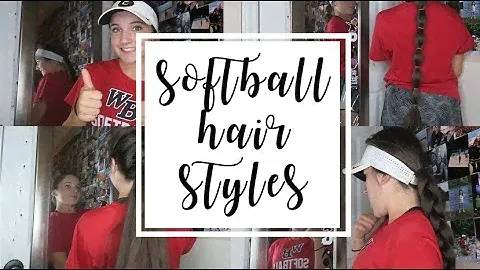 easy softball hairstyles! || Olivia Lacey