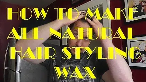 How to Make your own ALL NATURAL HAIR WAX (Tutorial)