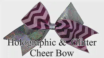 How To Make A Chevron Glitter Cheer Bow