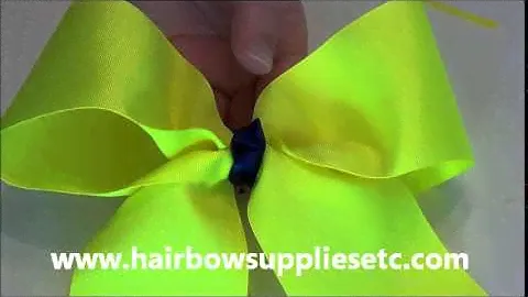 Episode 146: Softball Bow Using Hairbow Supplies Etc Tutorial