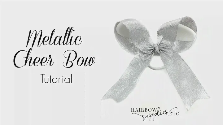 Metallic Cheer Bow Tutorial - Cheer Hair Bow Tutorial Hairbow Supplies, Etc.
