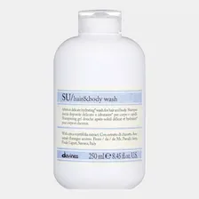 DAVINES SU hair & body wash Aftersun delicate hydrating wash for hair and body SU Шампунь для волос и тела, 250 мл