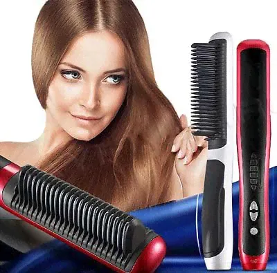 Электрическая расчёска-выпрямитель для волос Straight Hair Comb-0