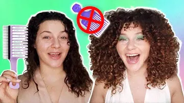 I THINK I FOUND THE BEST CURLY HAIR BRUSH FOR VOLUME (birthday curly hair routine)