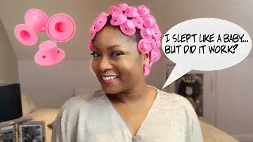 Magic Hair Curler Tutorial | No heat Curls | Kinky Coily Hair