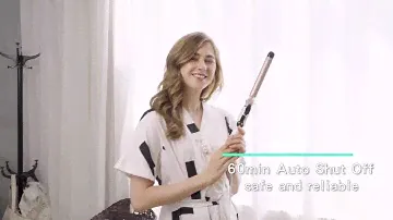 Hoson Professional 1 inch Curling Iron, Extra Long Barrel for Quick Styling
