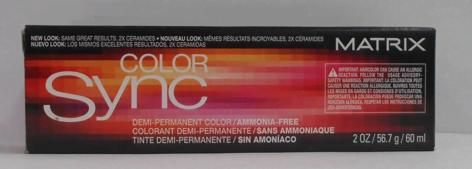 Matrix COLOR SYNC DemiPermanent Ammonia Free Hair Color Black Box 2 fl oz-0