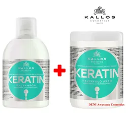 kallos KJMN KERATIN SET HAIR MASK SHAMPOO -WITH KERATIN MILK PROTEIN