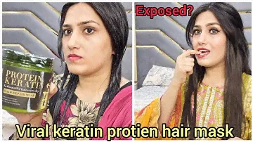 viral hair protein keratin mask | keratin straight hair with 1 use???