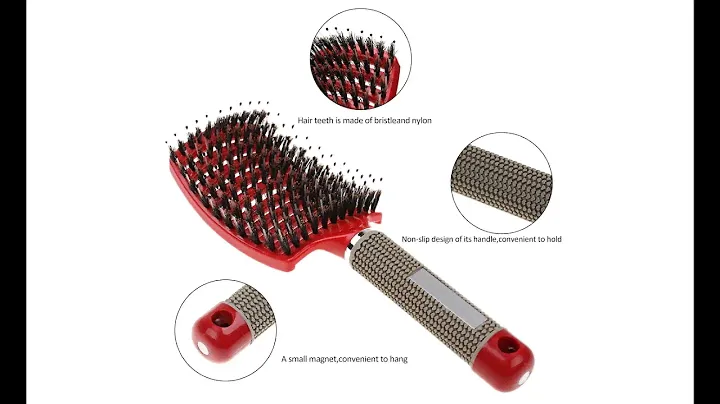 Hair Scalp Massage Comb Hairbrush Bristle Wet Curly for Salon Hairdressing Styling from Aliexpress