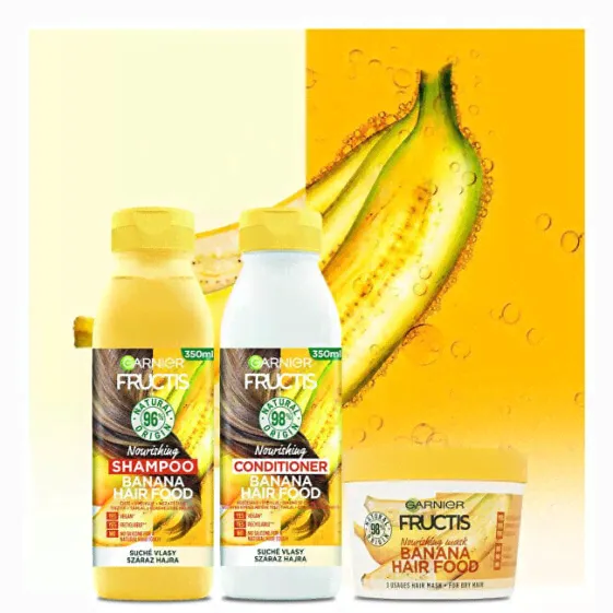 Питательный шампунь для сухих волос Fructis Hair Food (Banana Nourishing Shampoo) 350 мл-3