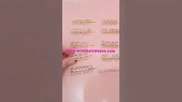 New Bling Hairpins Crystal Shiny Rhinestones Word Letters Hair Clips Women Styling Tool