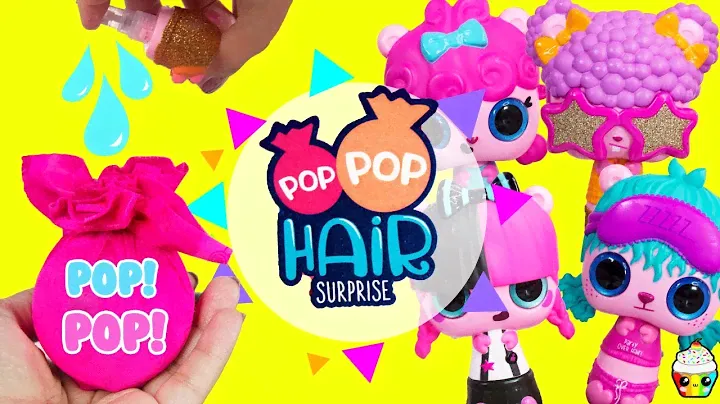 NEW POP POP Hair Surprise 3-In-1 Surprise Hair Pet Pencil Toppers Brush Set