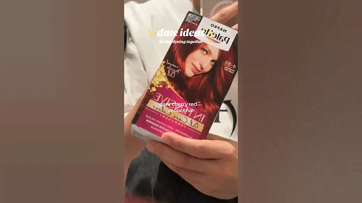 cherry red hair and towels🍒#dateideas #boxdye #cherryred #cherryredhair #cheapdateideas #couple