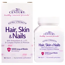 21st Century Hair Skin & Nails Extra Strength 90 таб
