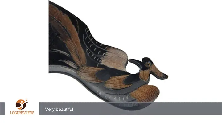 Binmer(TM)Natural Single Carving Phoenix Black Ox Horn Hair Massage Comb | Review/Test