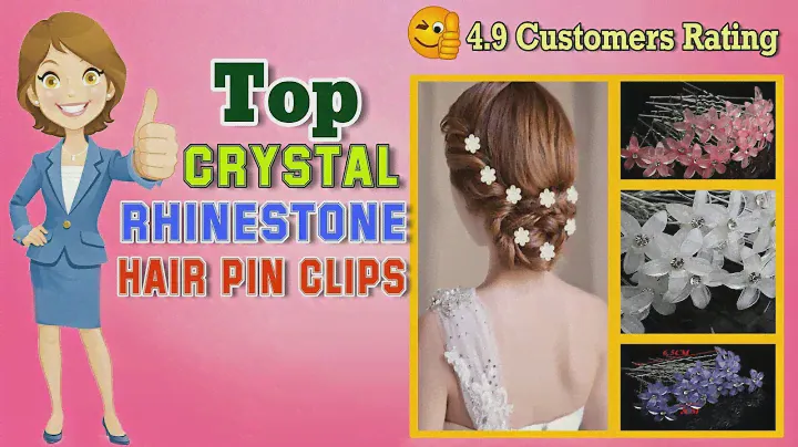 Best Women Crystal Rhinestone Flower Hair Pin Clips | Women Wedding Bridal Hair Accessories Jewelry