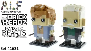 Lego Fantastic Beasts Brickheadz 41631 Newt Scamander & Gellert Grindelwald - Lego Speed Build Revie