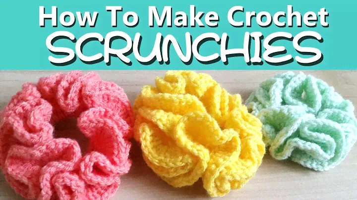 HOW TO Make Crochet Hair SCRUNCHIES - TWO ways! [EASY]